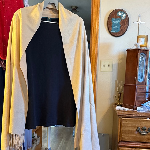 Accessories - Elegant Cream Women's/men’s scarf . 26”x80”. NWOT